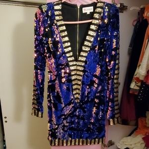 Fabulous Muilti Color Sequins Dress